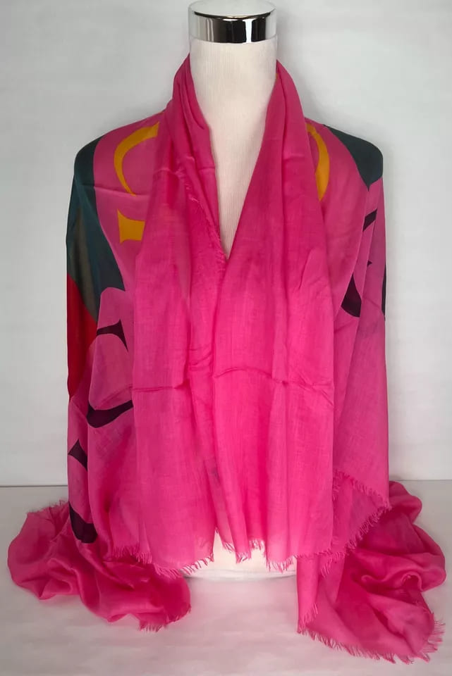 Gucci Women  Wool/Silk GRG Web GG Logo Scarf Shawl