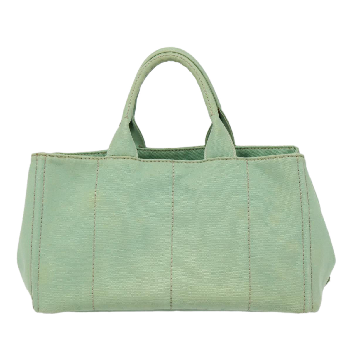 Luxury Prada Canapa GM Hand Bag Canvas Gold Green  84590