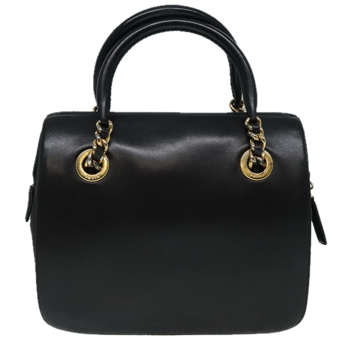 Luxury Prada Hand Bag Leather Black  84593