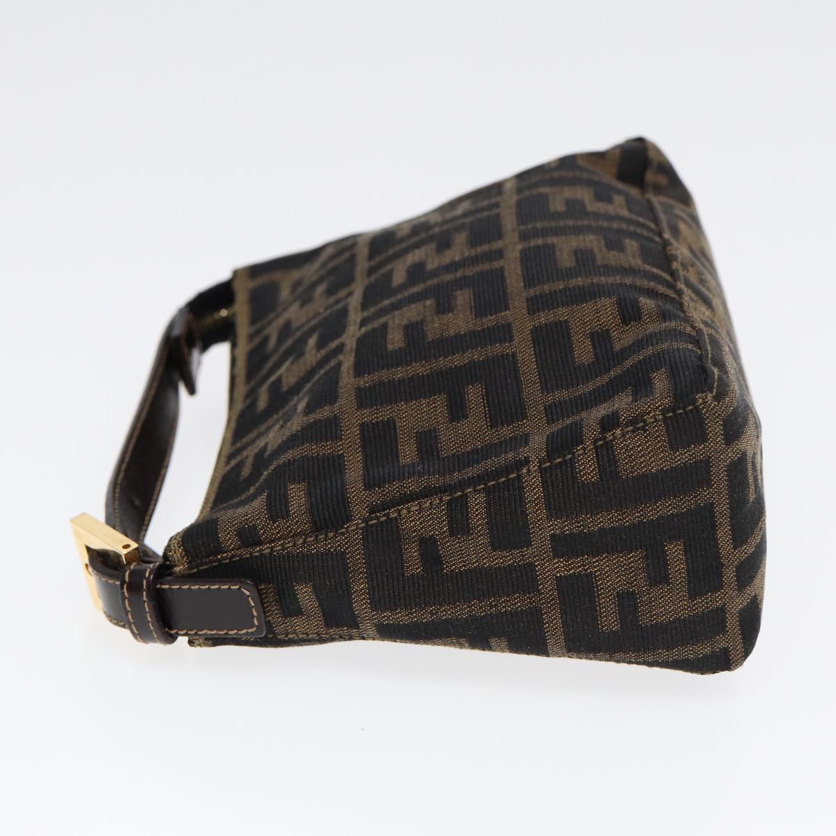 Luxury Fendi Zucca Canvas Hand Bag Brown Black gold84622