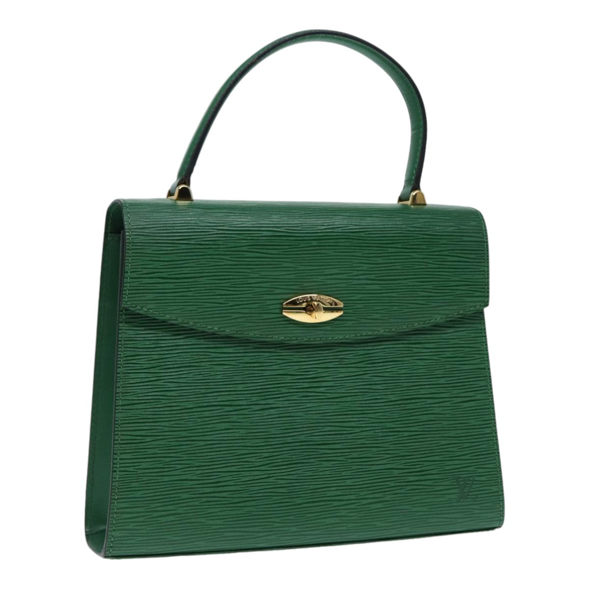 LOUIS VUITTON Epi Malesherbes Hand Bag Green M52374 LV 84626