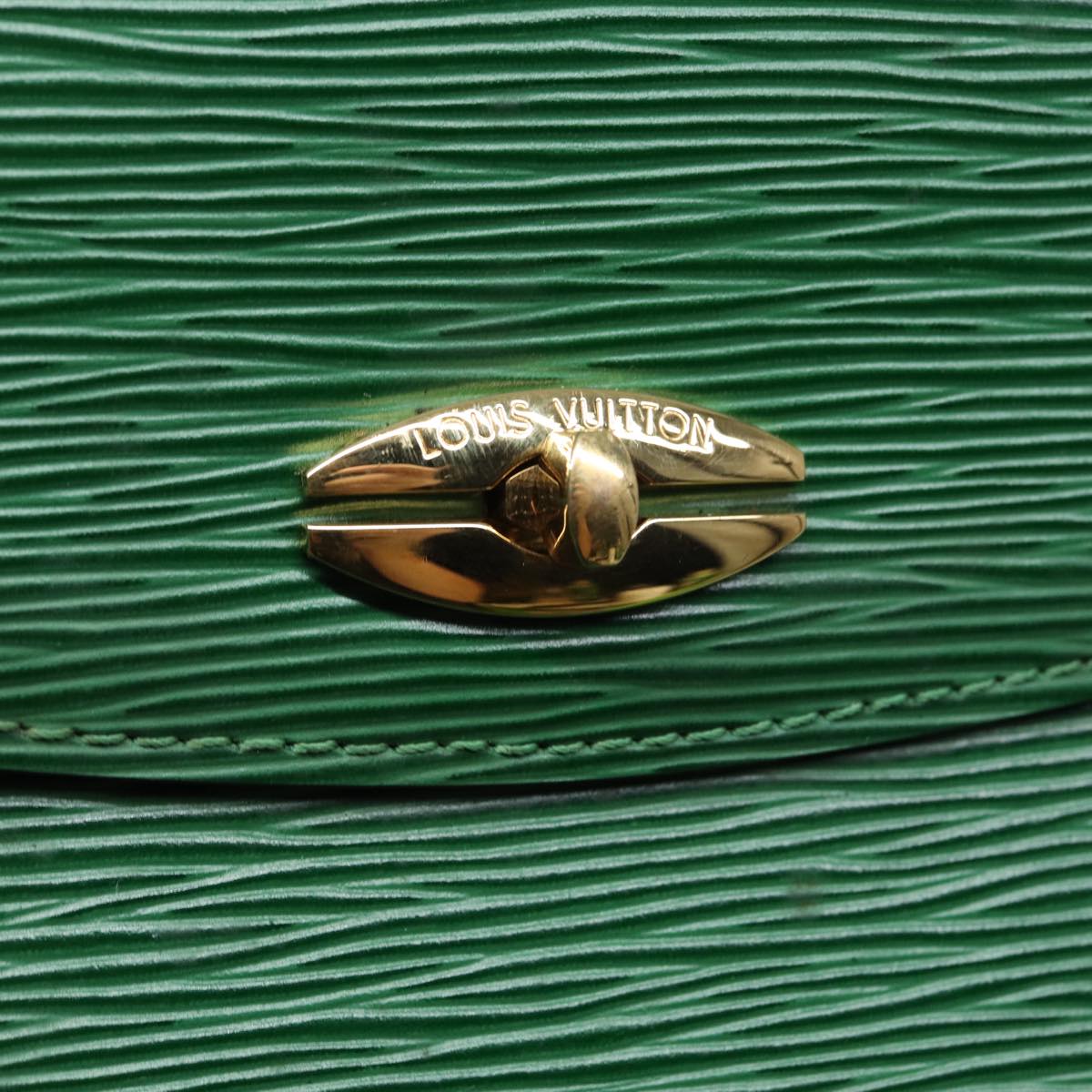 LOUIS VUITTON Epi Malesherbes Hand Bag Green M52374 LV 84626