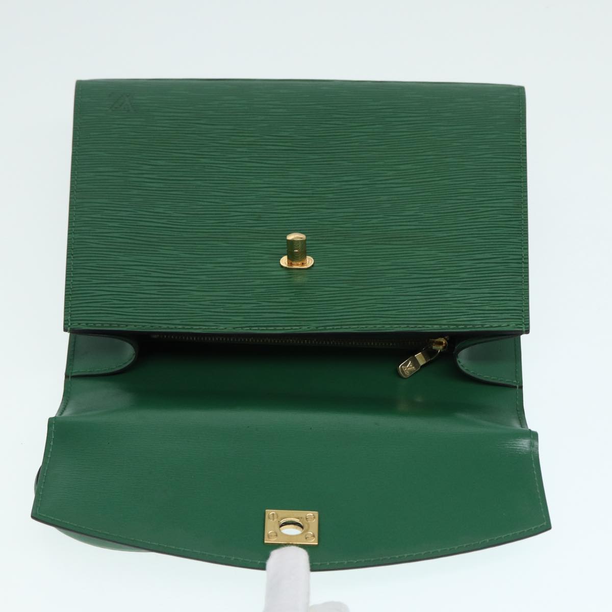 LOUIS VUITTON Epi Malesherbes Hand Bag Green M52374 LV 84626
