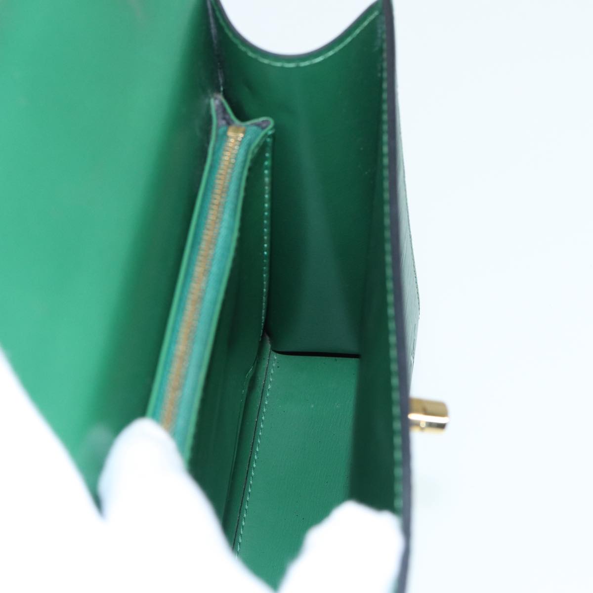 LOUIS VUITTON Epi Malesherbes Hand Bag Green M52374 LV 84626