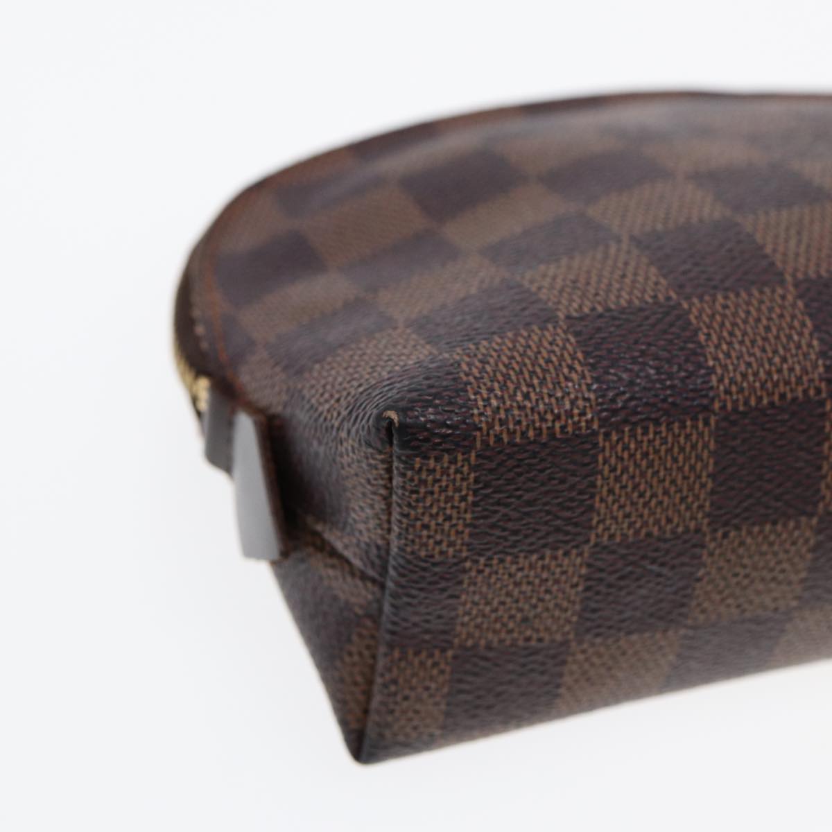 LOUIS VUITTON Damier Ebene Pochette Cosmetic PM Pouch N47516 LV 84632