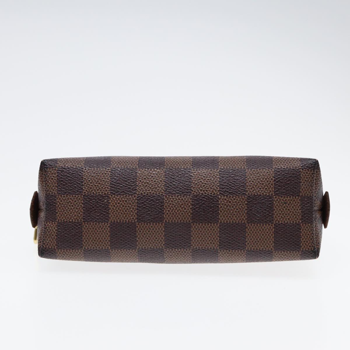 LOUIS VUITTON Damier Ebene Pochette Cosmetic PM Pouch N47516 LV 84632