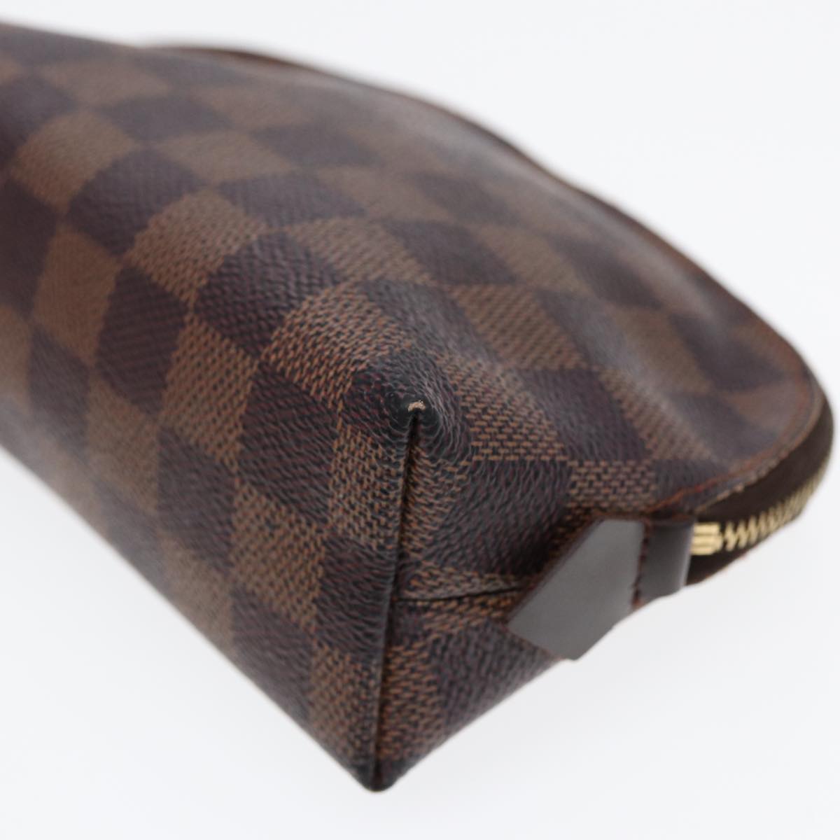 LOUIS VUITTON Damier Ebene Pochette Cosmetic PM Pouch N47516 LV 84632