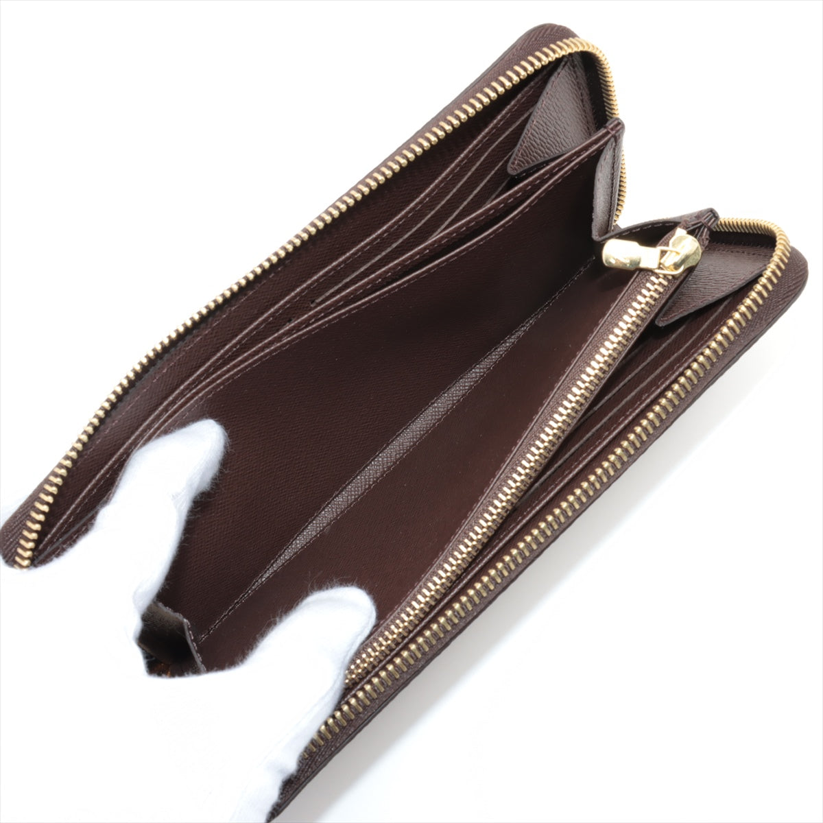 Louis Vuitton Damier Zippy Wallet N41661 Brown Round Zippe Wallet