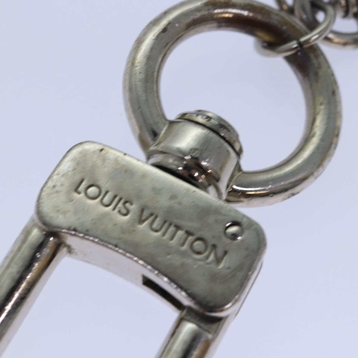 LOUIS VUITTON Anneau Cles Mukston XL Key Ring Silver M65053 LV 84674