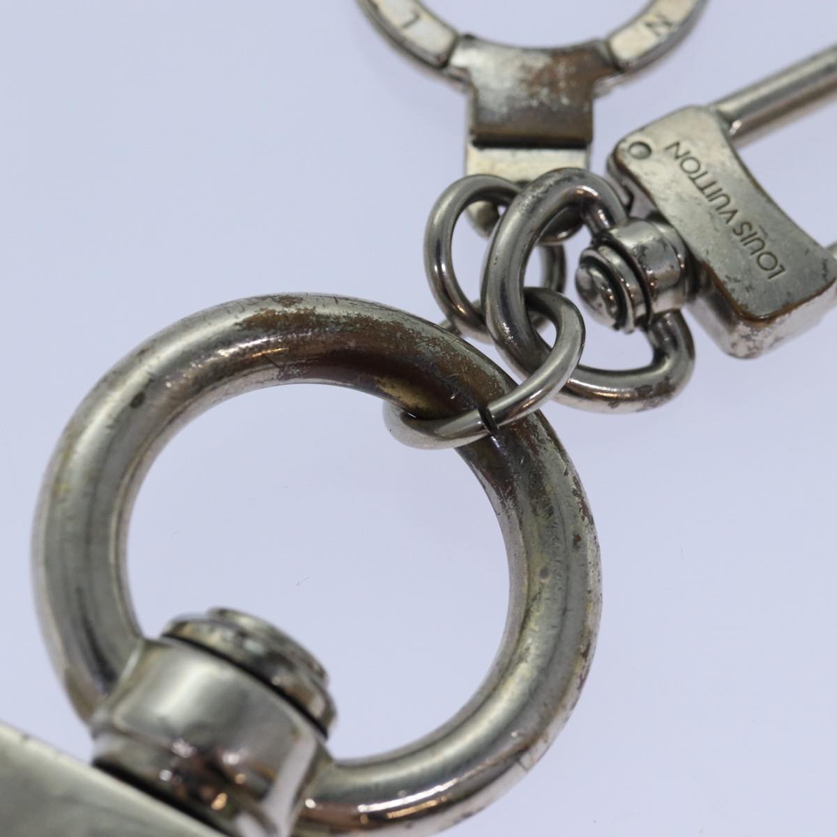 LOUIS VUITTON Anneau Cles Mukston XL Key Ring Silver M65053 LV 84674