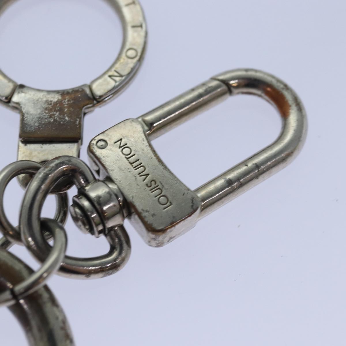 LOUIS VUITTON Anneau Cles Mukston XL Key Ring Silver M65053 LV 84674