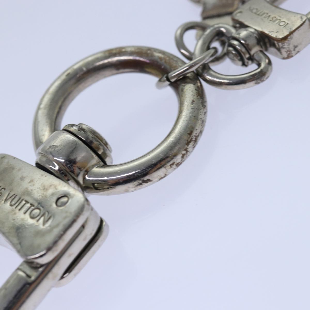 LOUIS VUITTON Anneau Cles Mukston XL Key Ring Silver M65053 LV 84674
