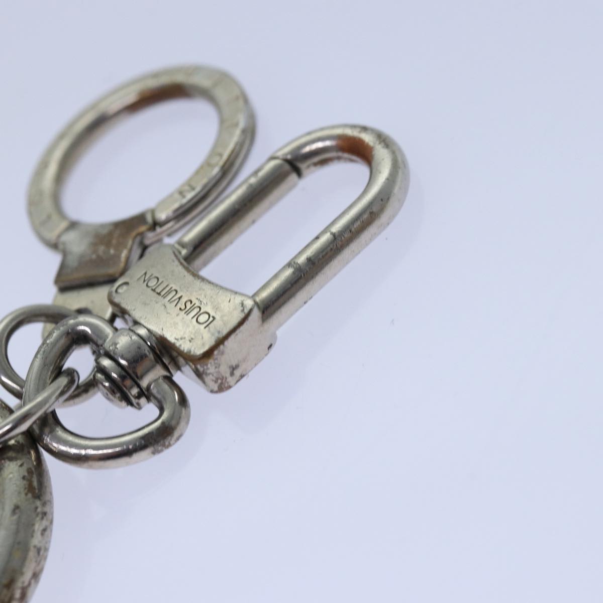 LOUIS VUITTON Anneau Cles Mukston XL Key Ring Silver M65053 LV 84674