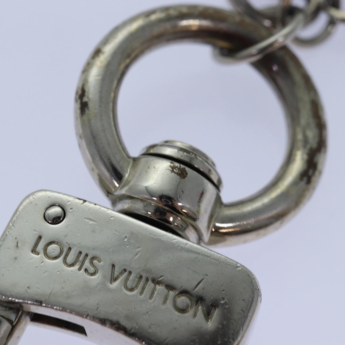 LOUIS VUITTON Anneau Cles Mukston XL Key Ring Silver M65053 LV 84674