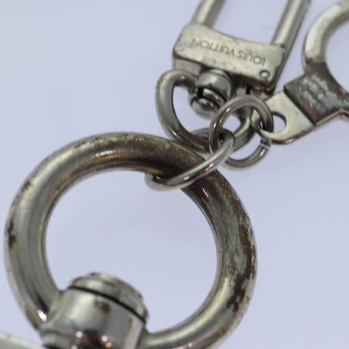 LOUIS VUITTON Anneau Cles Mukston XL Key Ring Silver M65053 LV 84674