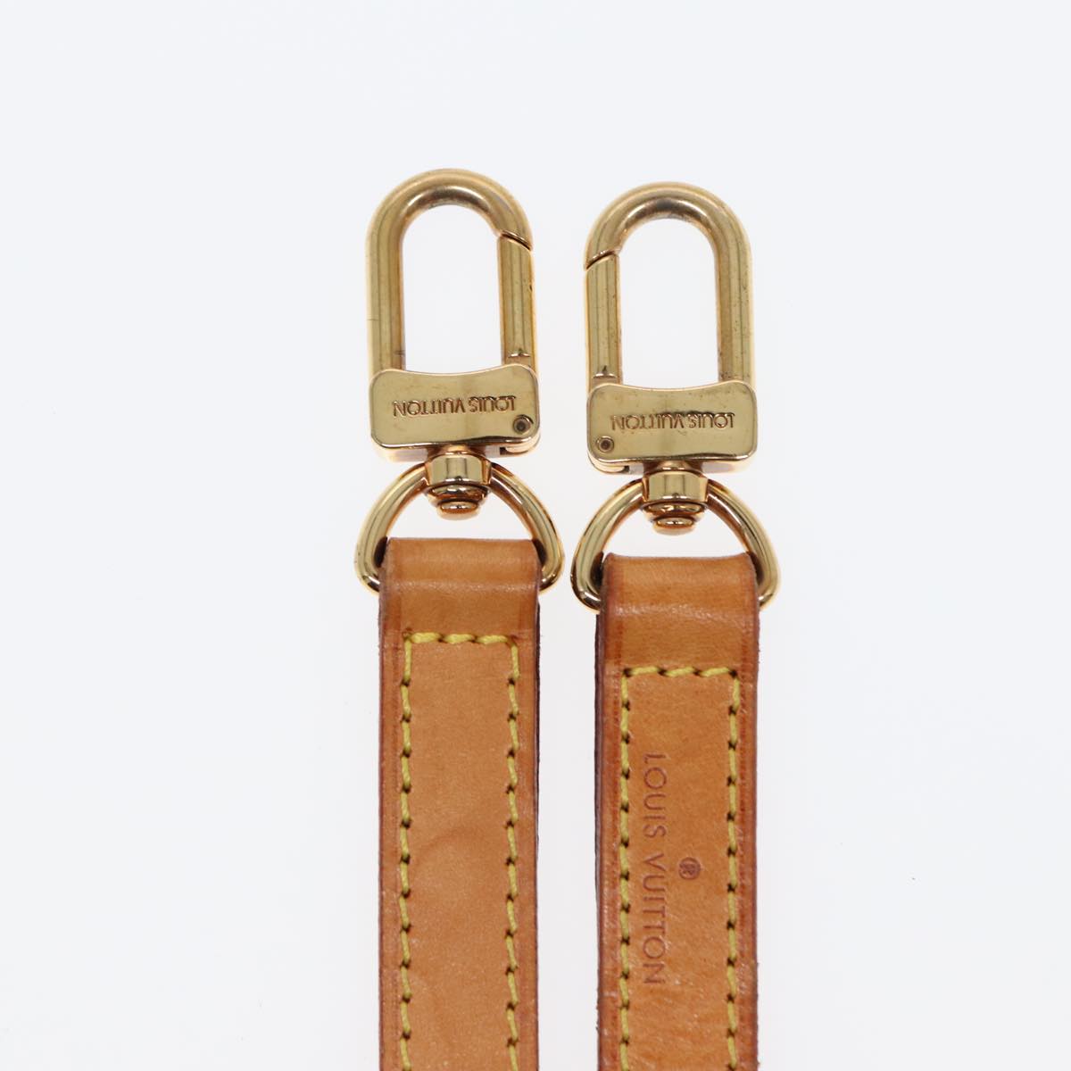 LOUIS VUITTON Shoulder Strap Leather 36.2"" Beige LV 84683