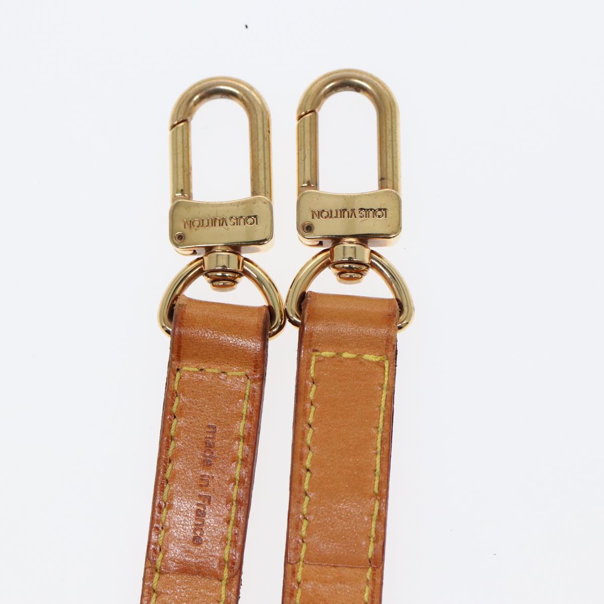LOUIS VUITTON Shoulder Strap Leather 36.2"" Beige LV 84683