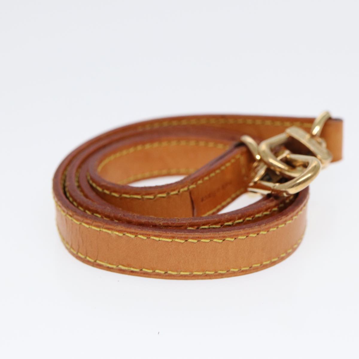 LOUIS VUITTON Shoulder Strap Leather 36.2"" Beige LV 84683