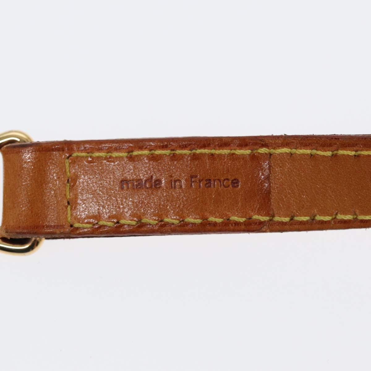 LOUIS VUITTON Shoulder Strap Leather 36.2"" Beige LV 84683