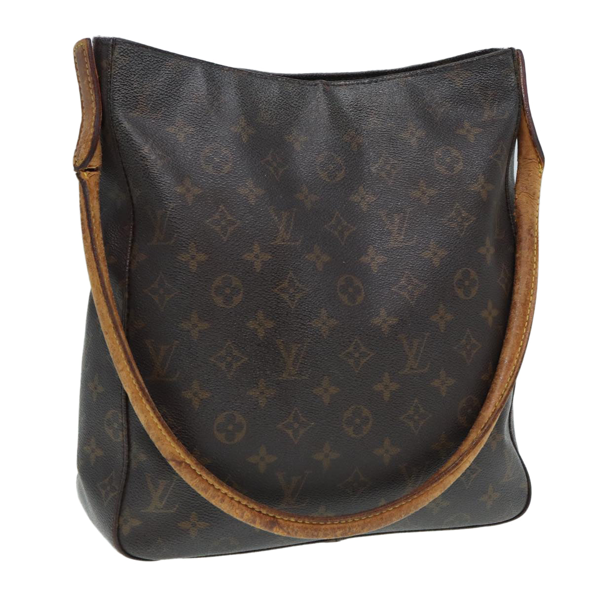 LOUIS VUITTON Monogram Looping GM Shoulder Bag M51145 LV 84684