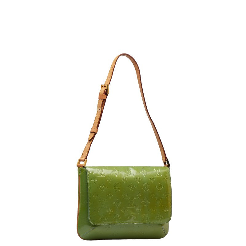 Louis Vuitton Monogram Vernis Thompson Street Shoulder Bag M91009 Ba Blue Green Patenter  Louis Vuitton