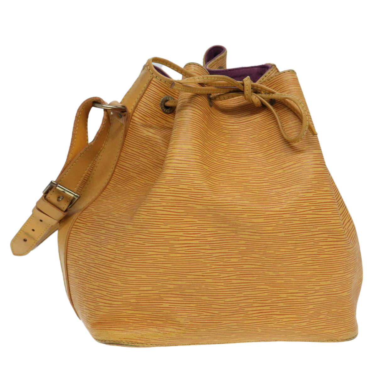 LOUIS VUITTON Epi Petit Noe Shoulder Bag Yellow M44102 LV 84724