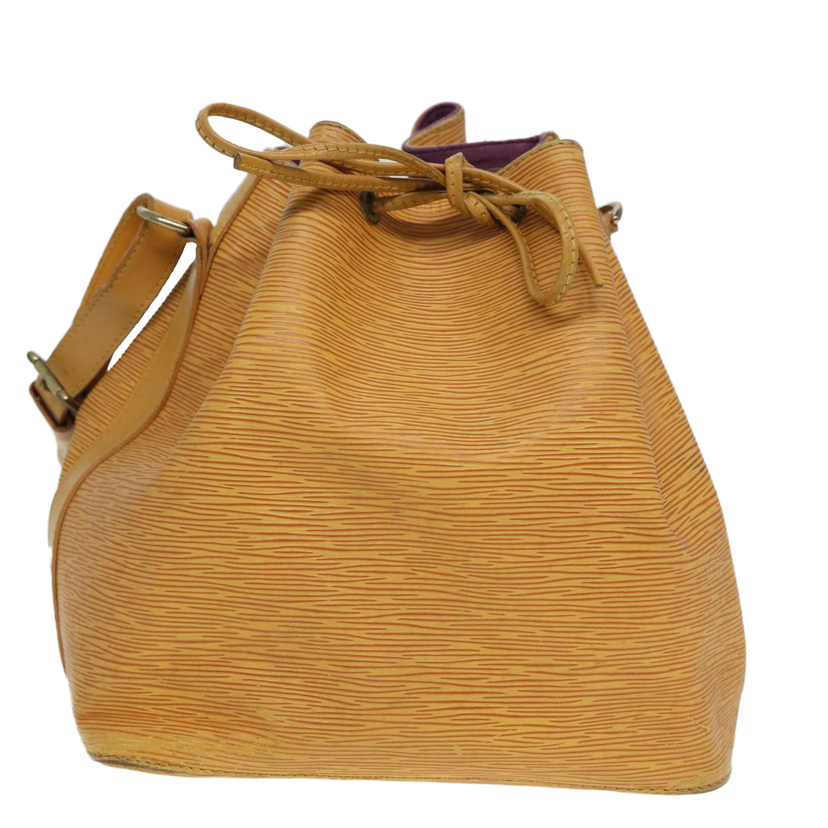 LOUIS VUITTON Epi Petit Noe Shoulder Bag Yellow M44102 LV 84724