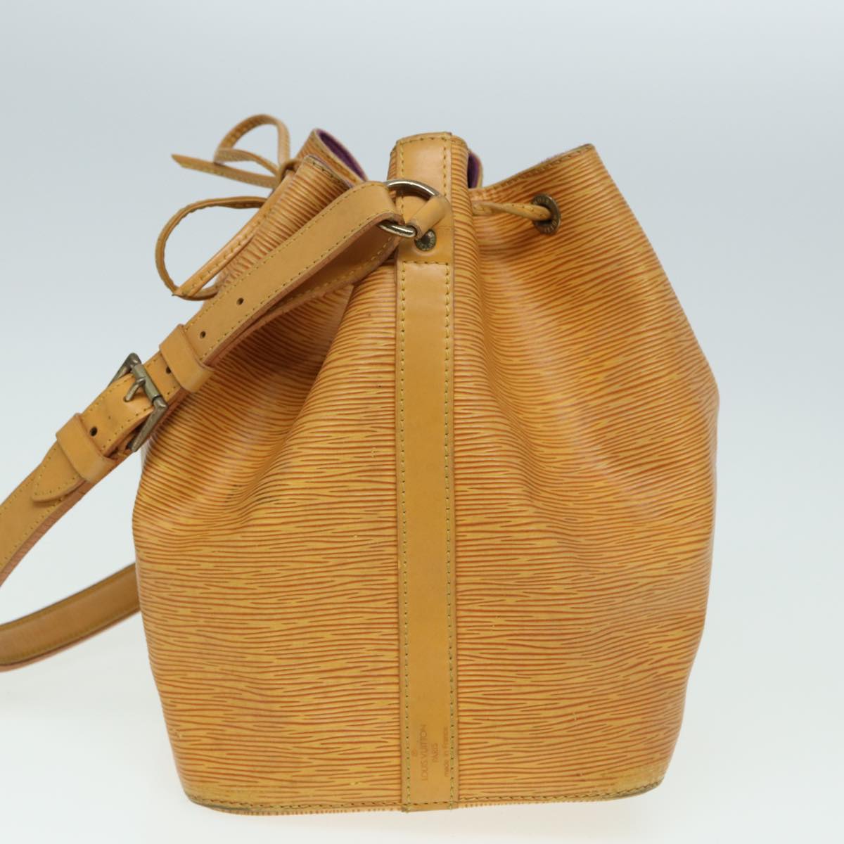 LOUIS VUITTON Epi Petit Noe Shoulder Bag Yellow M44102 LV 84724