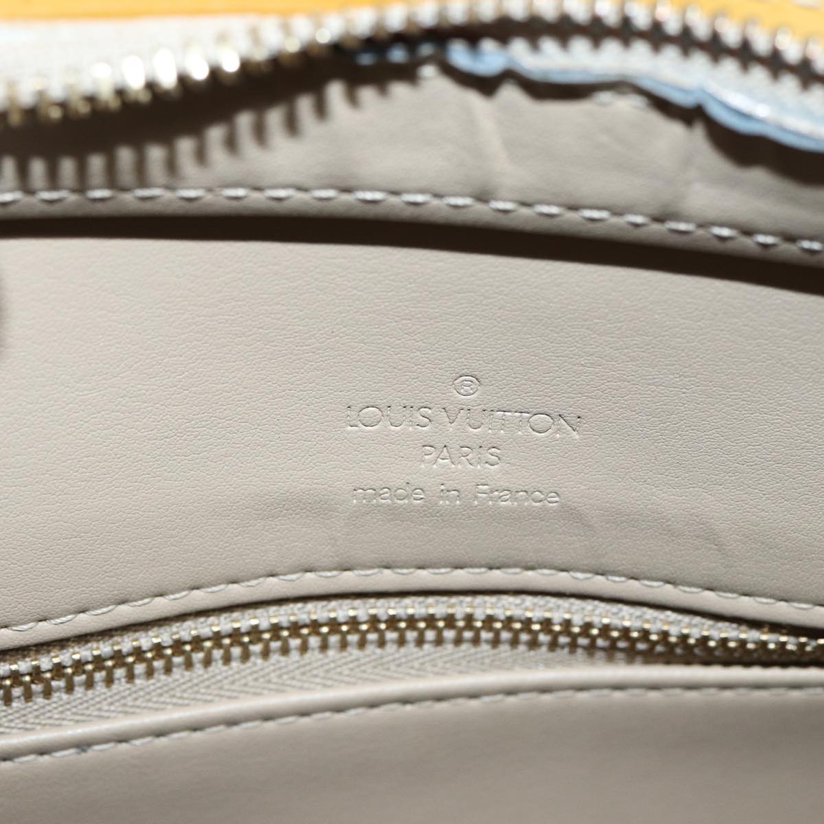 LOUIS VUITTON Monogram Vernis Houston Hand Bag Beige M91004 LV 84737