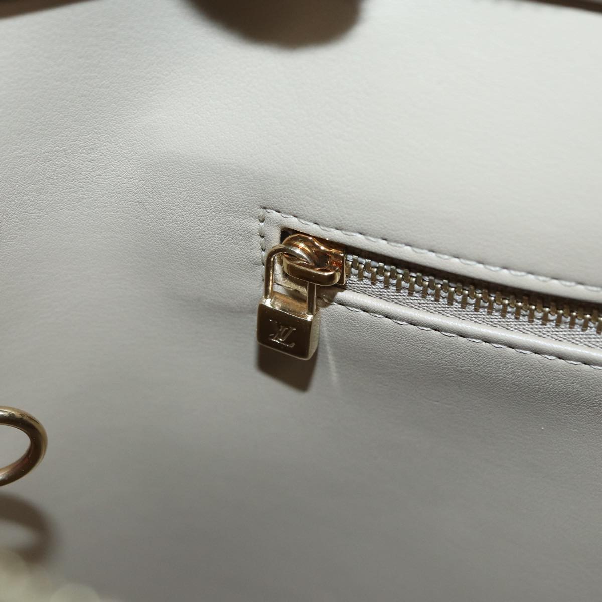 LOUIS VUITTON Monogram Vernis Houston Hand Bag Beige M91004 LV 84737