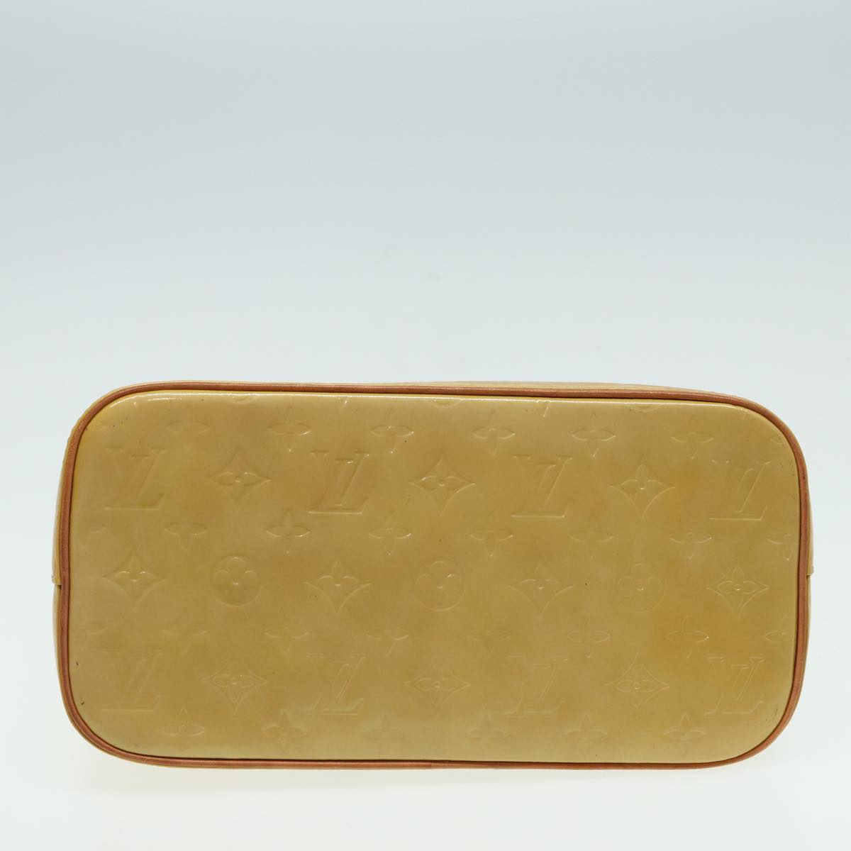 LOUIS VUITTON Monogram Vernis Houston Hand Bag Beige M91004 LV 84737