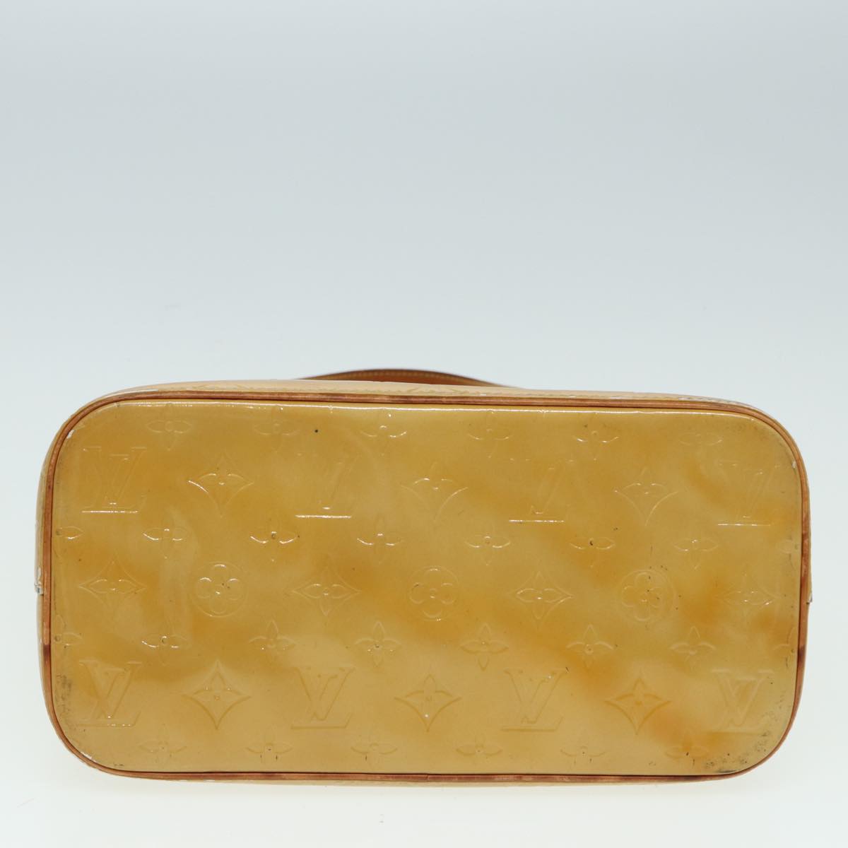 LOUIS VUITTON Monogram Vernis Houston Hand Bag Beige M91004 LV 84738