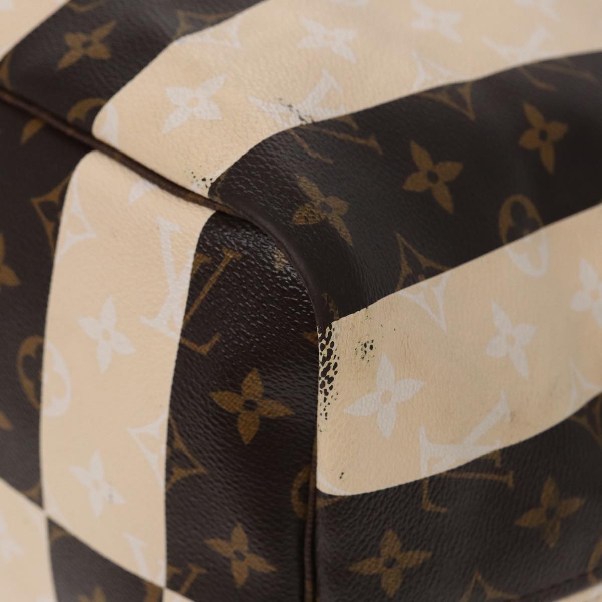 LOUIS VUITTON Monogram Rayure Neverfull GM Tote Bag M40561 LV 84781