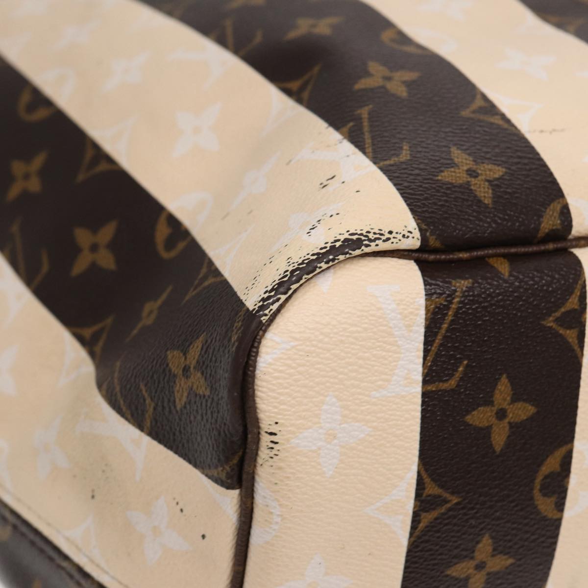 LOUIS VUITTON Monogram Rayure Neverfull GM Tote Bag M40561 LV 84781