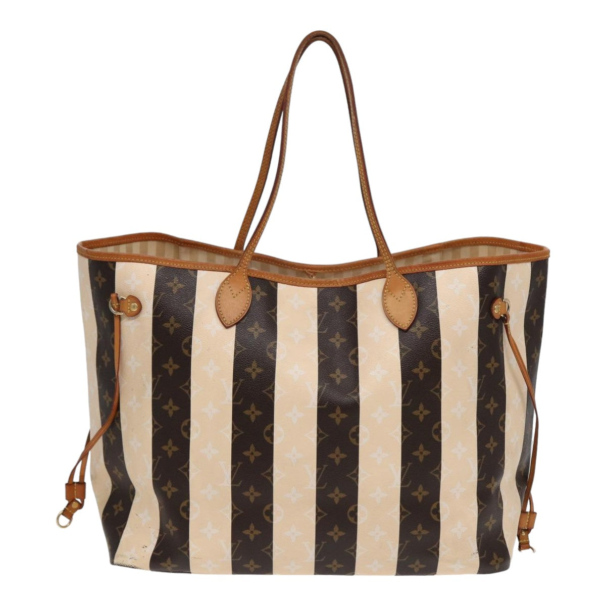 LOUIS VUITTON Monogram Rayure Neverfull GM Tote Bag M40561 LV 84781