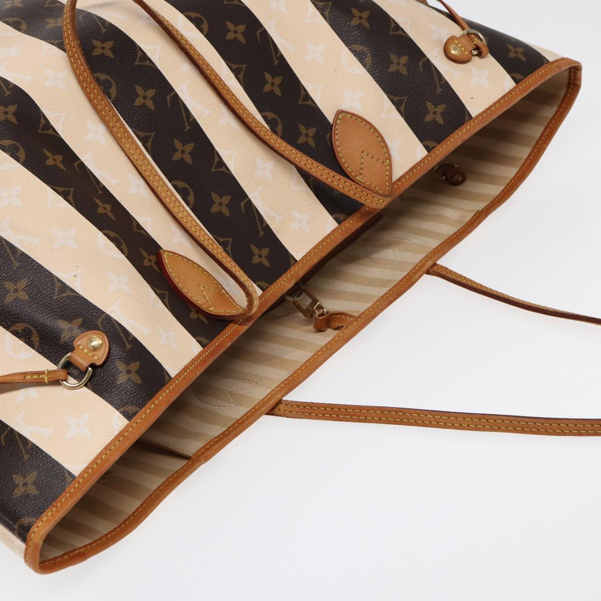 LOUIS VUITTON Monogram Rayure Neverfull GM Tote Bag M40561 LV 84781