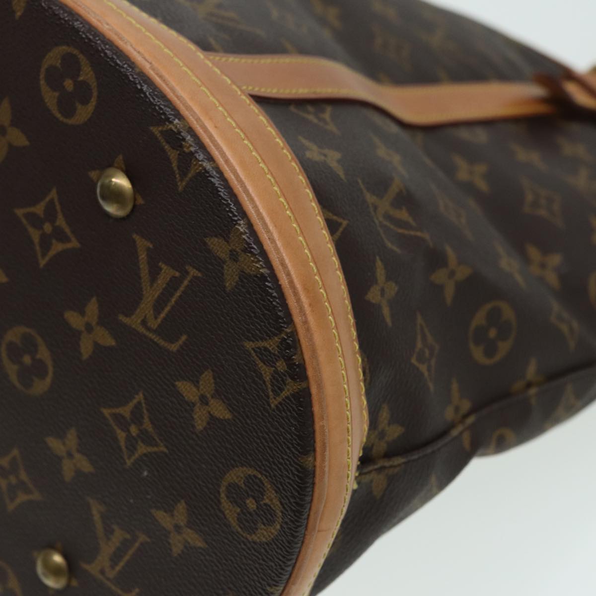 LOUIS VUITTON Monogram Bucket GM Shoulder Bag M42236 LV 84785