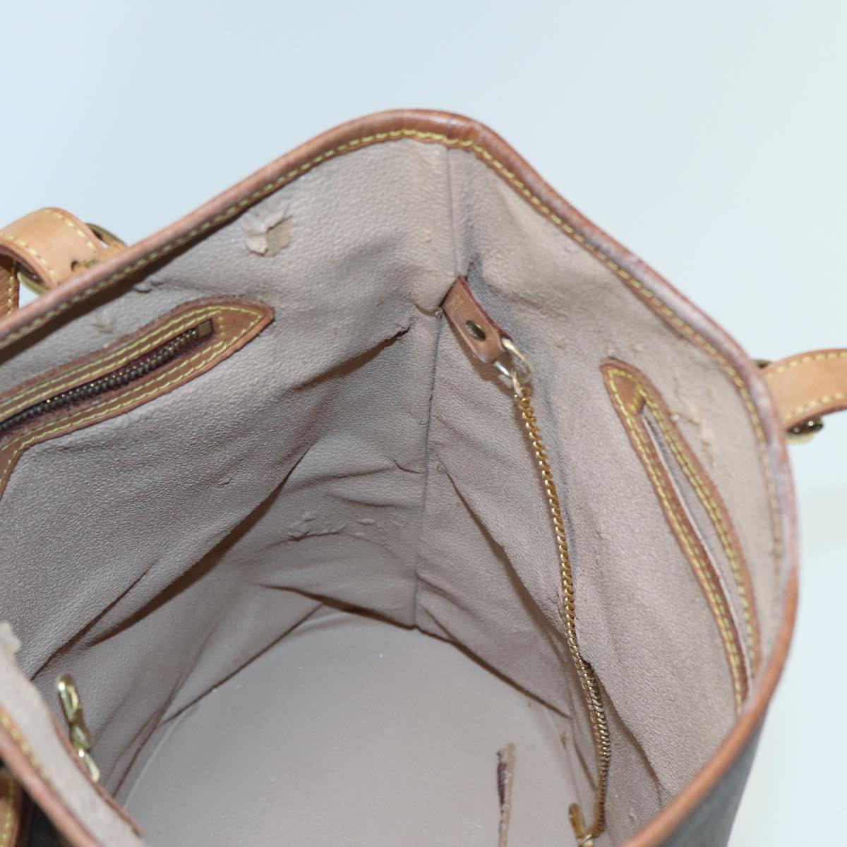 LOUIS VUITTON Monogram Bucket GM Shoulder Bag M42236 LV 84785