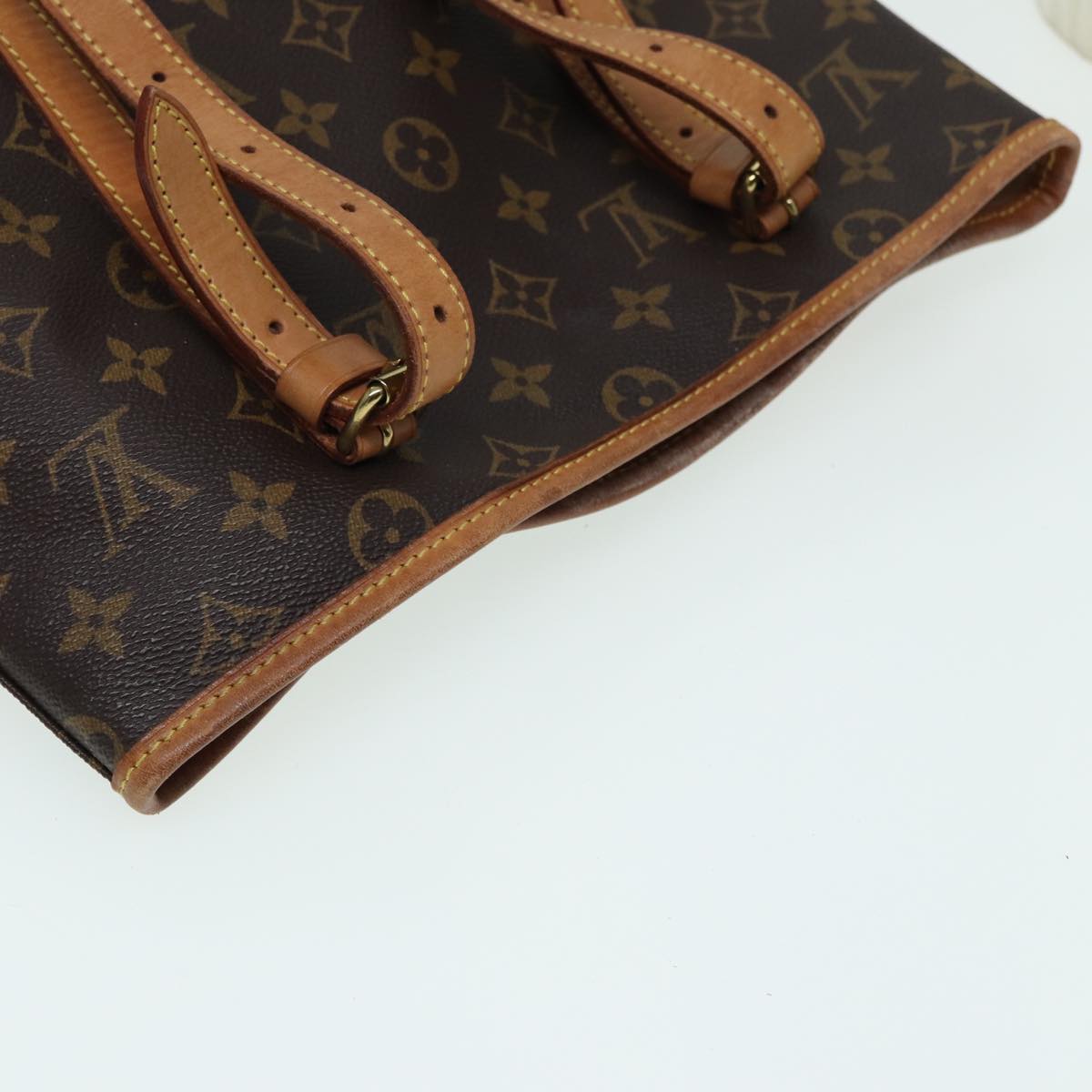 LOUIS VUITTON Monogram Bucket GM Shoulder Bag M42236 LV 84785