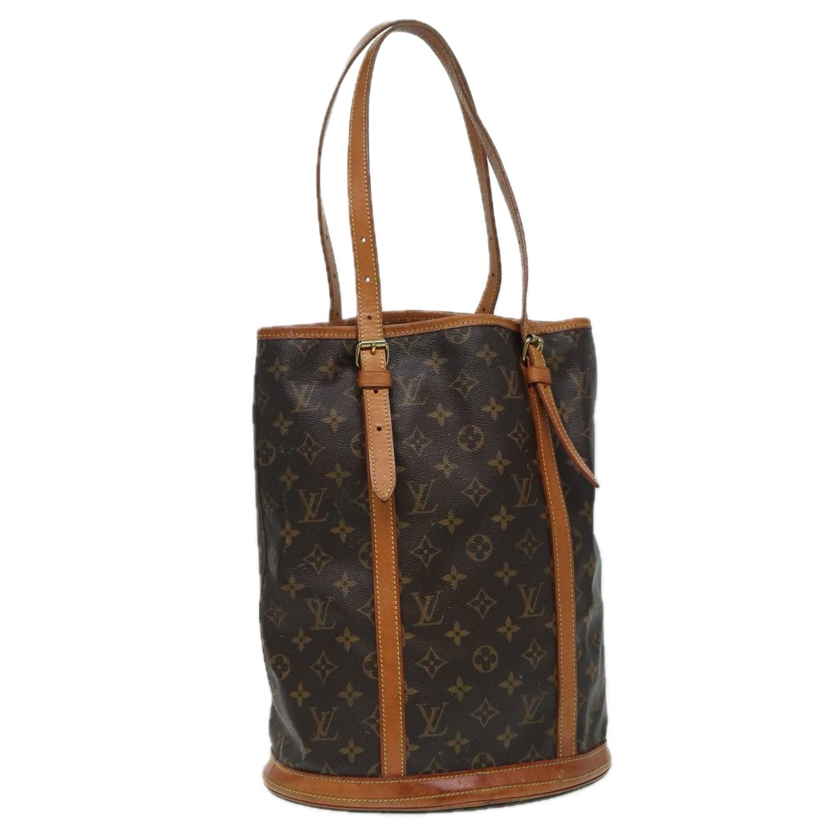 LOUIS VUITTON Monogram Bucket GM Shoulder Bag M42236 LV 84789