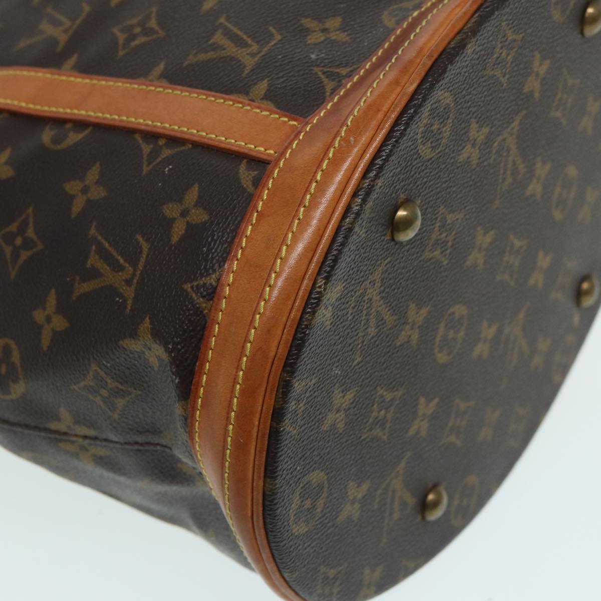 LOUIS VUITTON Monogram Bucket GM Shoulder Bag M42236 LV 84789