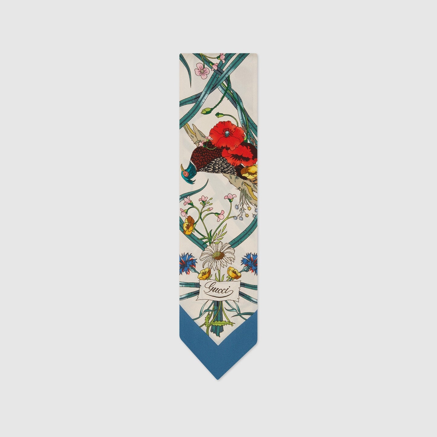 Gucci X Disney Silk Twill Mickey Lac Neck Bow Scarf