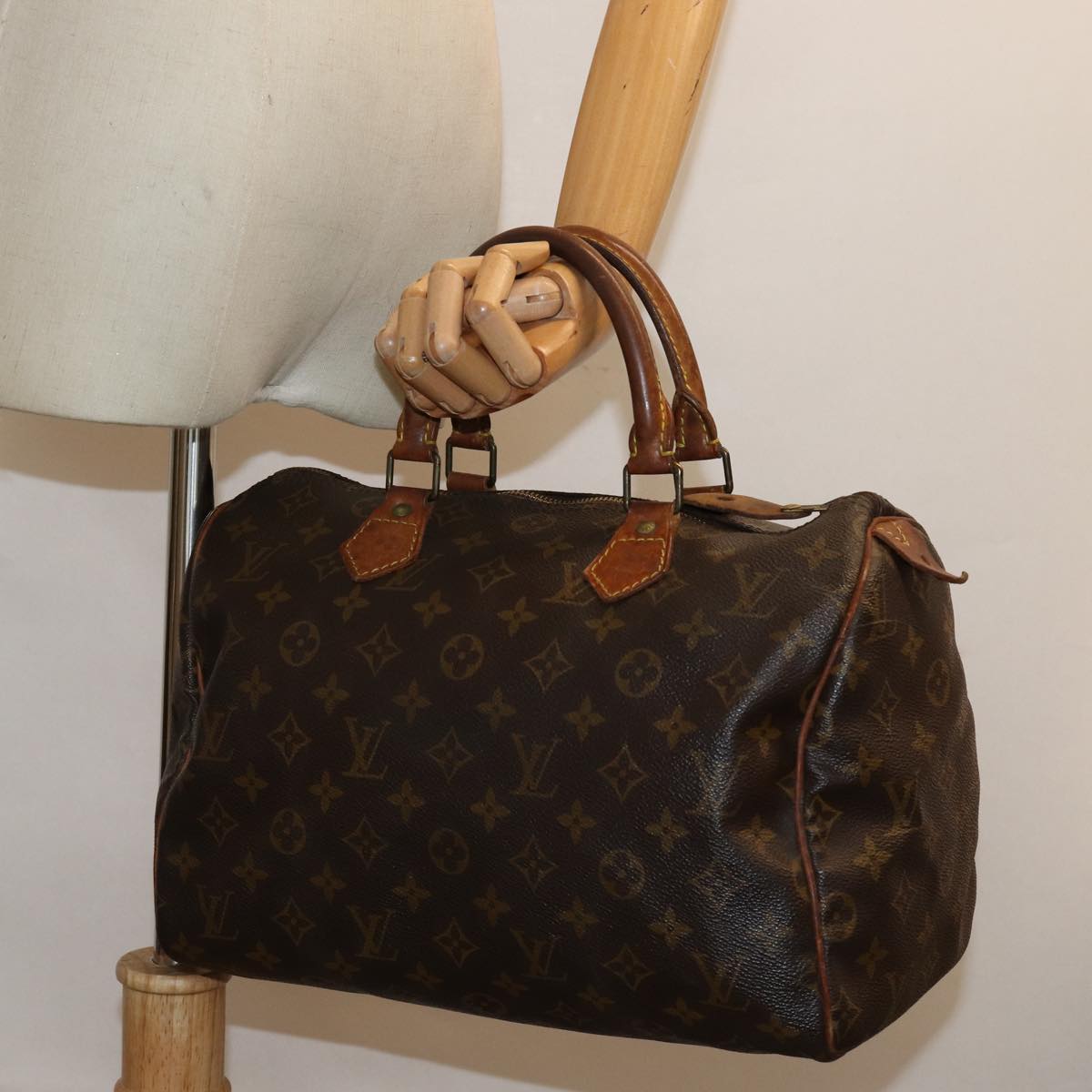 LOUIS VUITTON Monogram Speedy 30 Hand Bag M41526 LV 84799