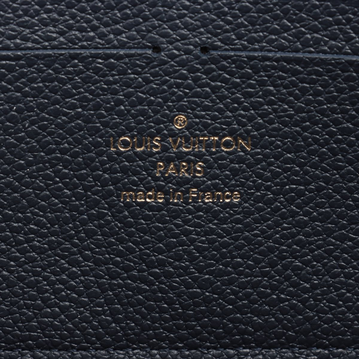 Louis Vuitton Monogram Emplant Portfolio Clemence M69415 Marine Round  Wallet  Reaction