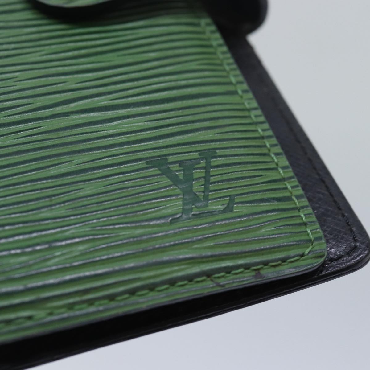 LOUIS VUITTON Epi Agenda PM Day Planner Cover Green R20054 LV 84816