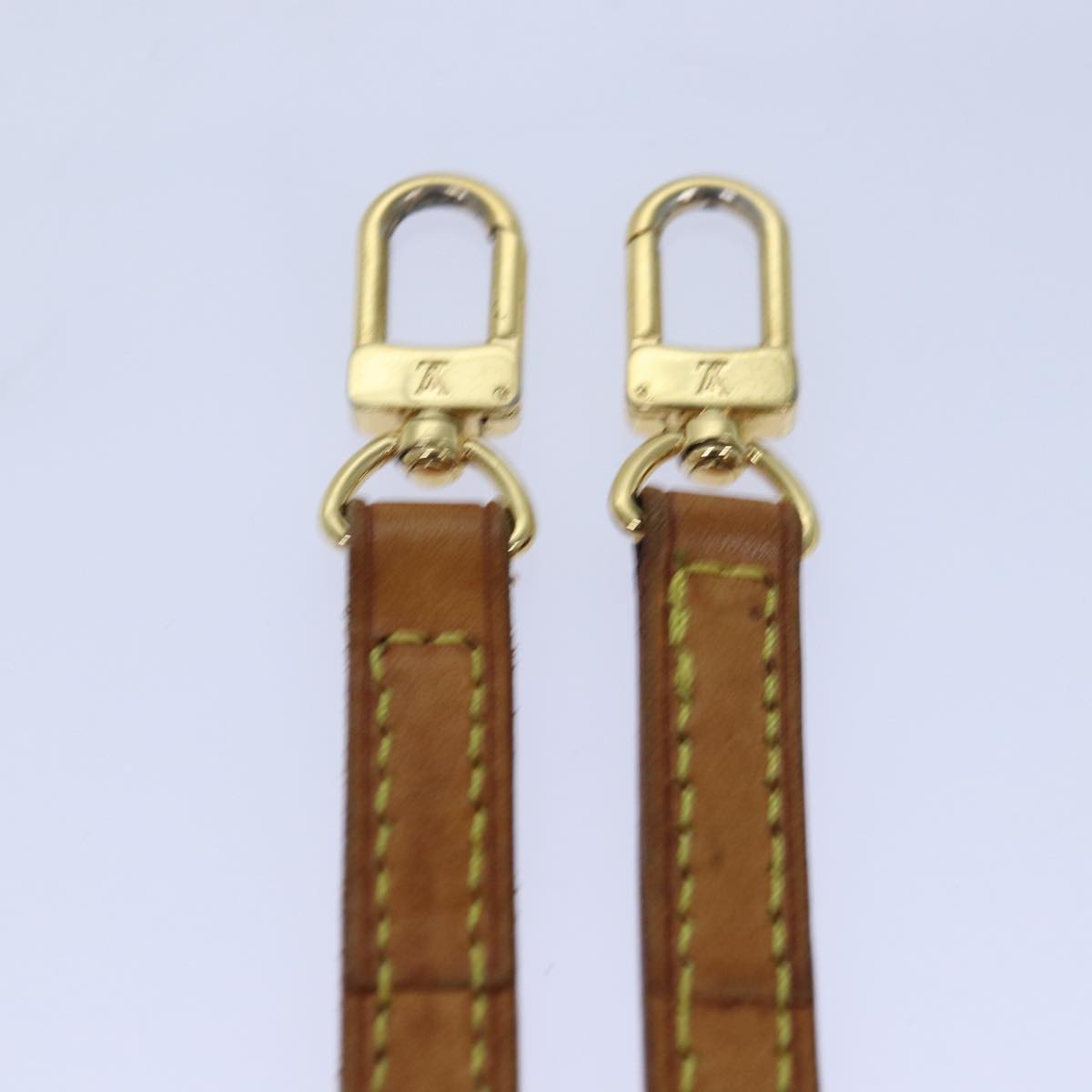 LOUIS VUITTON Adjustable Shoulder Strap Leather 37.4""-44.9"" Beige 84900