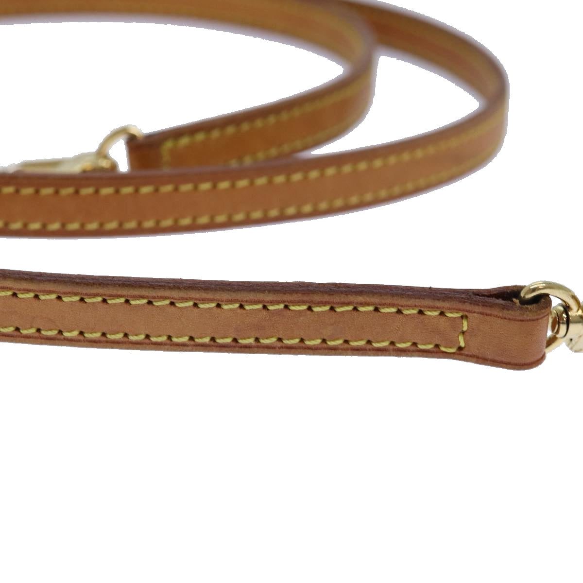LOUIS VUITTON Adjustable Shoulder Strap Leather 37.4""-44.9"" Beige 84900