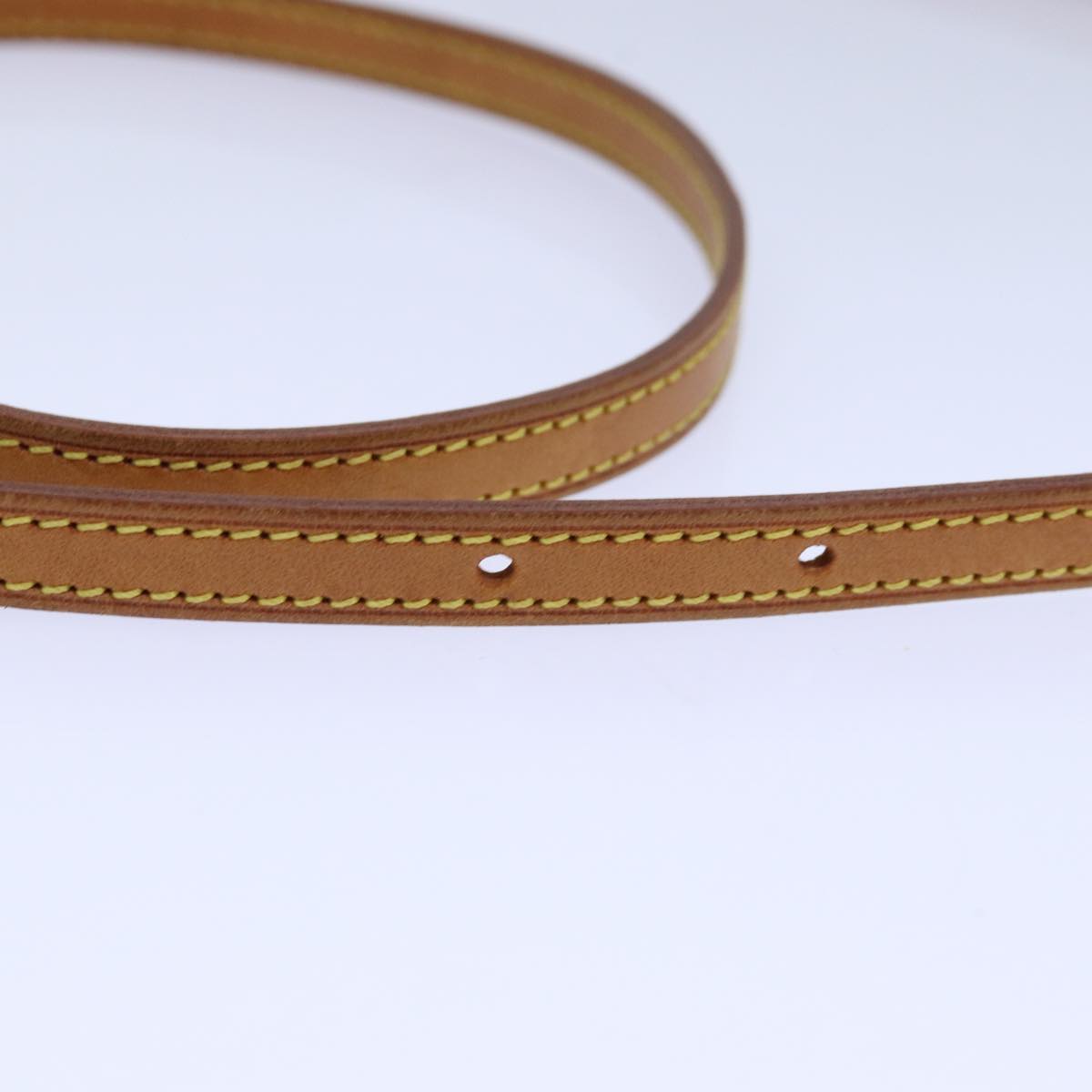 LOUIS VUITTON Adjustable Shoulder Strap Leather 37.4""-44.9"" Beige 84900