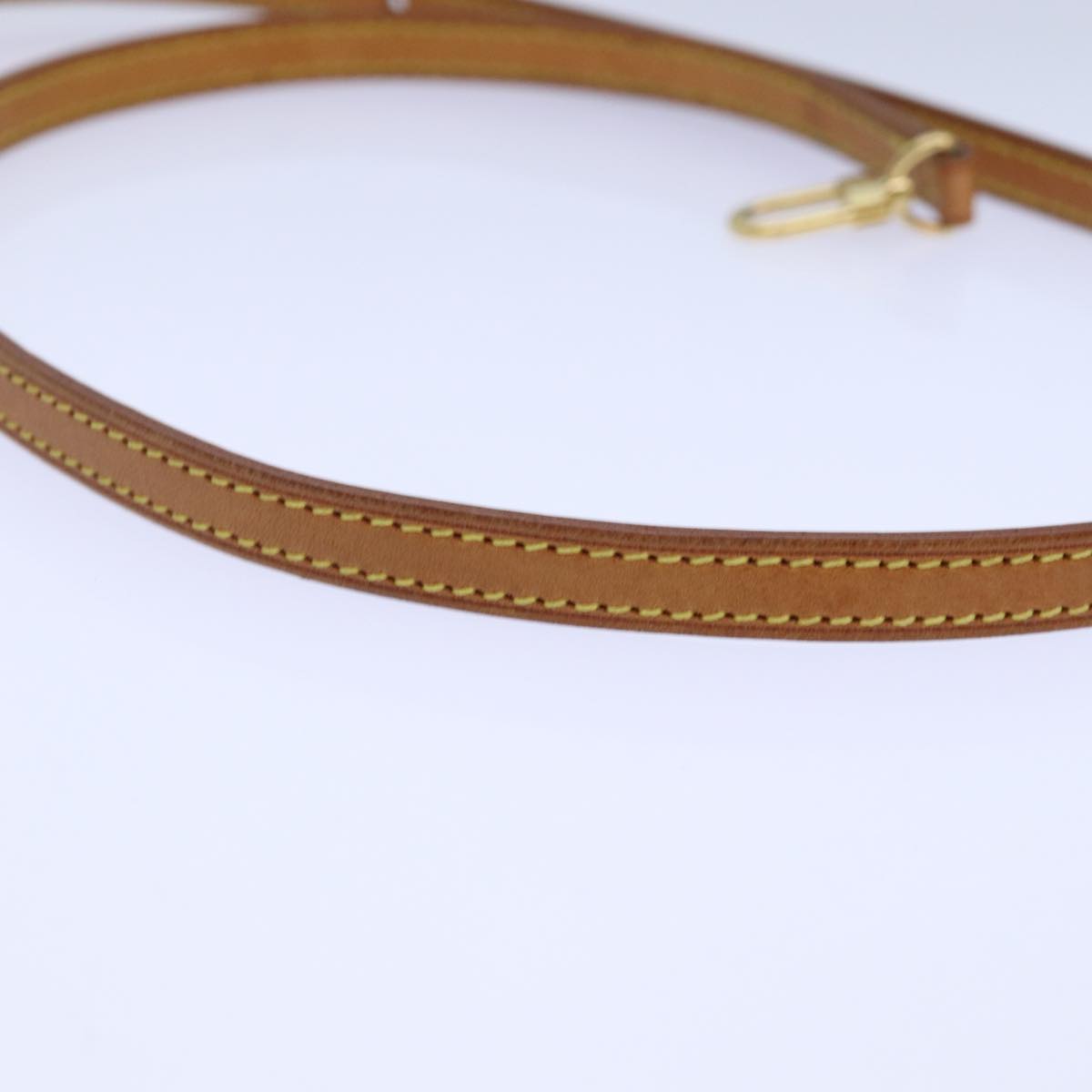 LOUIS VUITTON Adjustable Shoulder Strap Leather 37.4""-44.9"" Beige 84900