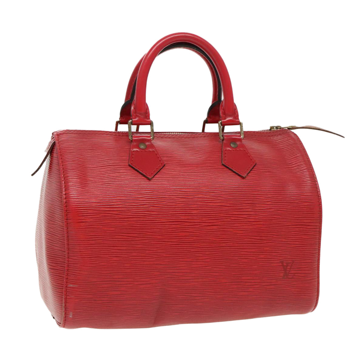 LOUIS VUITTON Epi Speedy 25 Hand Bag Castilian Red M43017 LV 84909